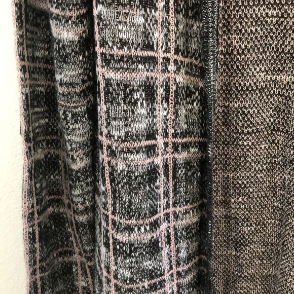Charming Charlie black plaid duster Cardigan S - Picture 2 of 2